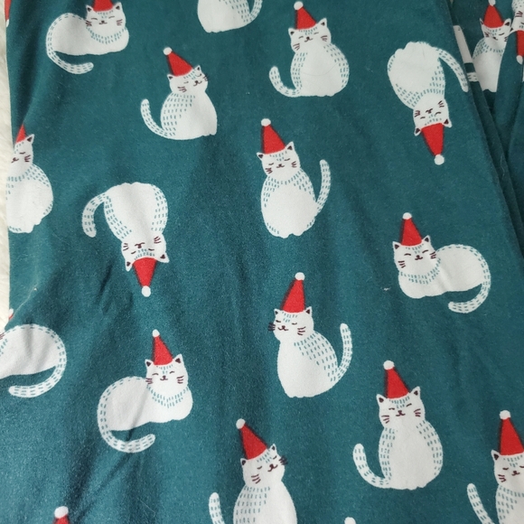 Lularoe OS Christmas Cat Leggings - Picture 3 of 5